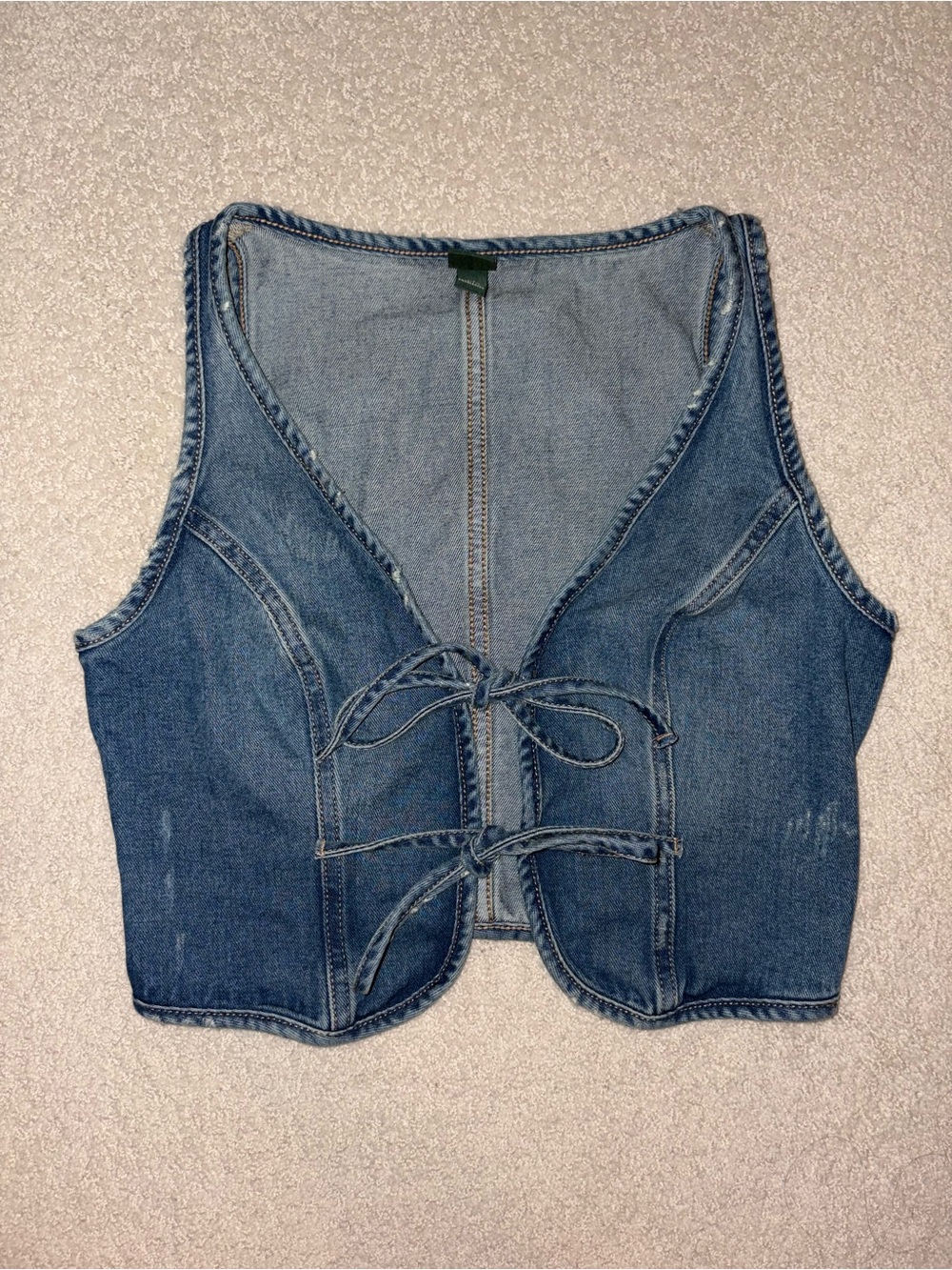 Denim vest top